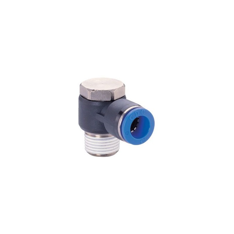 Złącze kątowe obrotowe GZ 1/8" - 6 mm RQSLV186 | Złączki Pneumatyczne Złącze kątowe obrotowe GZ 1/8" - 6 mm RQSLV186 | Złączki Pneumatyczne