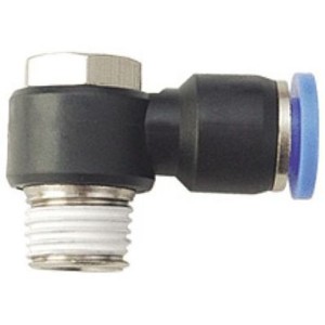 Złącze kątowe obrotowe GZ 1/8" - 6 mm RQSLV186 | Złączki Pneumatyczne