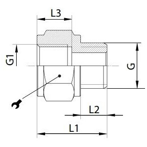 Redukcja długa 1/8" GZ - 1/4" GW RQA RL1814 | Redukcje