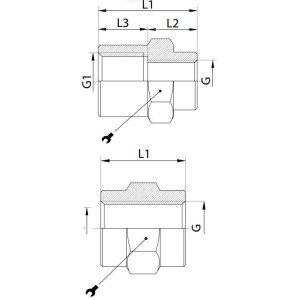 Mufa 1/2" - 1/2" GW RQA MU1212 | Mufy
