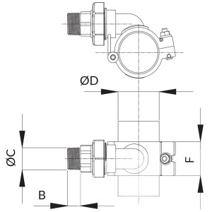 Zejście 40 mm x 1/2" GZ - EPL | Instalacje sprężonego powietrza