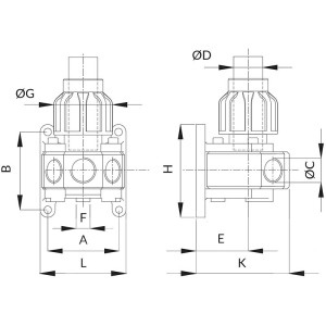 Kolektor 20 mm - 3 x 1/2" - EPL | Instalacje sprężonego powietrza