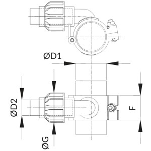 Zejście 40 mm x 20 mm - EPL | Instalacje sprężonego powietrza