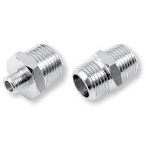 Nypel podwójny 1/8" - 1/4" łącznik GZ stożkowy | Nyple - łączniki