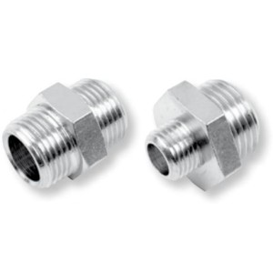 Łącznik 1/4" - 3/8" gwint zew. walcowy RQA DN1438 | Nyple - łączniki