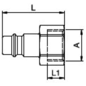 Wtyczka typ 26 3/8'' gwint wewnętrzny RQC 26SFIW17MXX| Wtyczki