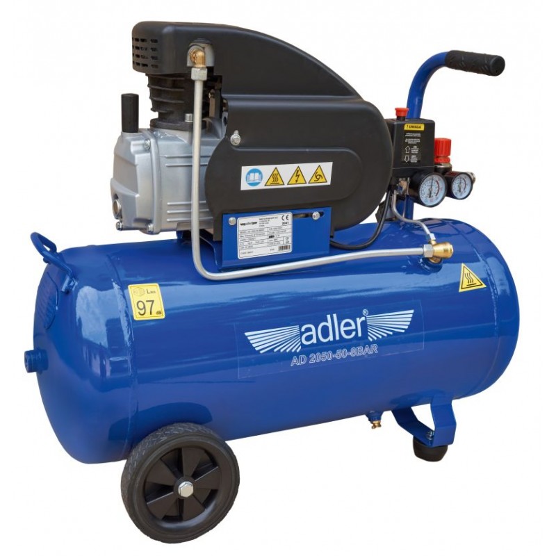 Sprężarka tłokowa 220 l/min - 50L - 8 bar | Sprężarki tłokowe olejowe Sprężarka tłokowa 220 l/min - 50L - 8 bar | Sprężarki tłokowe olejowe