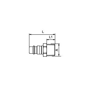 Wtyczka 3/4" DN 10 GZ, 27SFAK26SXN | Szybkozłącza pneumatyczne