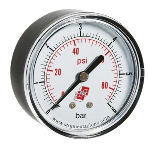 Manometr z podwójną skalą, osiowy FI 40 0-12bar 1/8"| Manometry