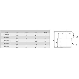 Tłumik hałasu powietrza płaski mosiężny 1/4" | Instalacje sprężonego powietrza