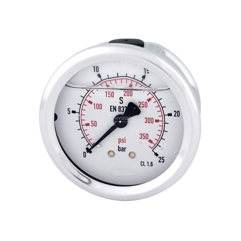 Manometr glicerynowy osiowy Fi-63 10 bar gwint 1/4"| Manometry Manometr glicerynowy osiowy Fi-63 10 bar gwint 1/4"| Manometry
