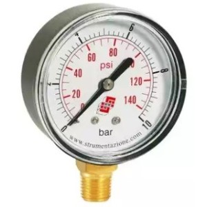 Manometr z podwójną skalą, radialny FI-40 0-12bar 1/8"| Manometry