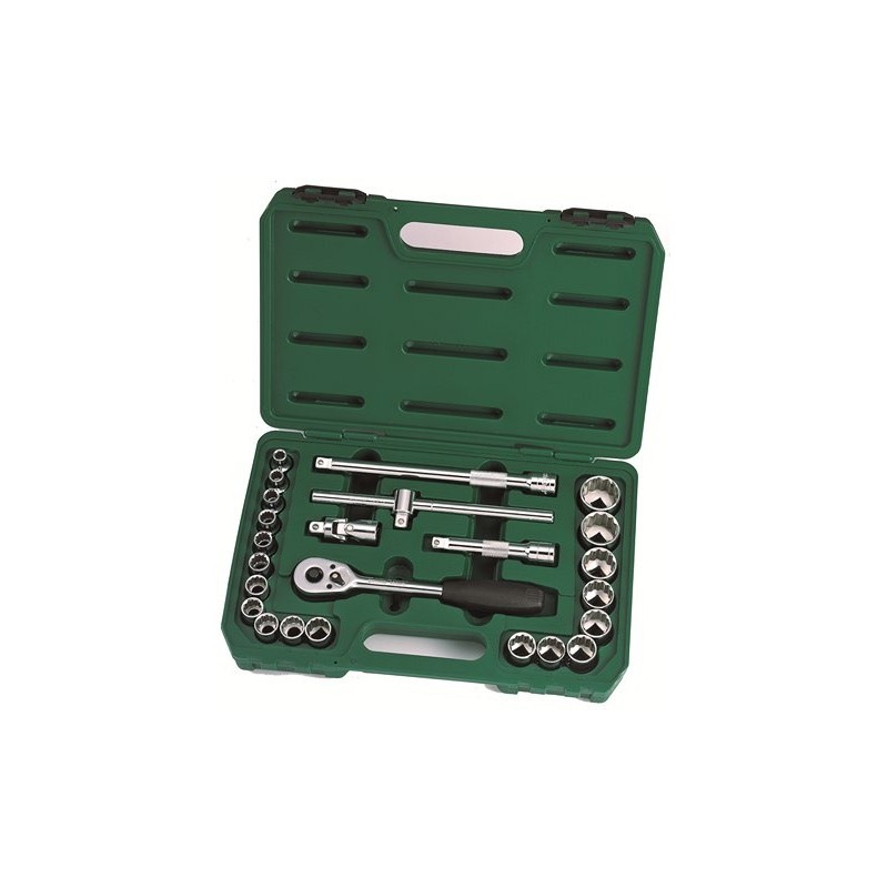 Zestaw 24 kluczy nasadowych 1/2" 12-kątne SATA 09060 | Klucze nasadowe Zestaw 24 kluczy nasadowych 1/2" 12-kątne SATA 09060 | Klucze nasadowe
