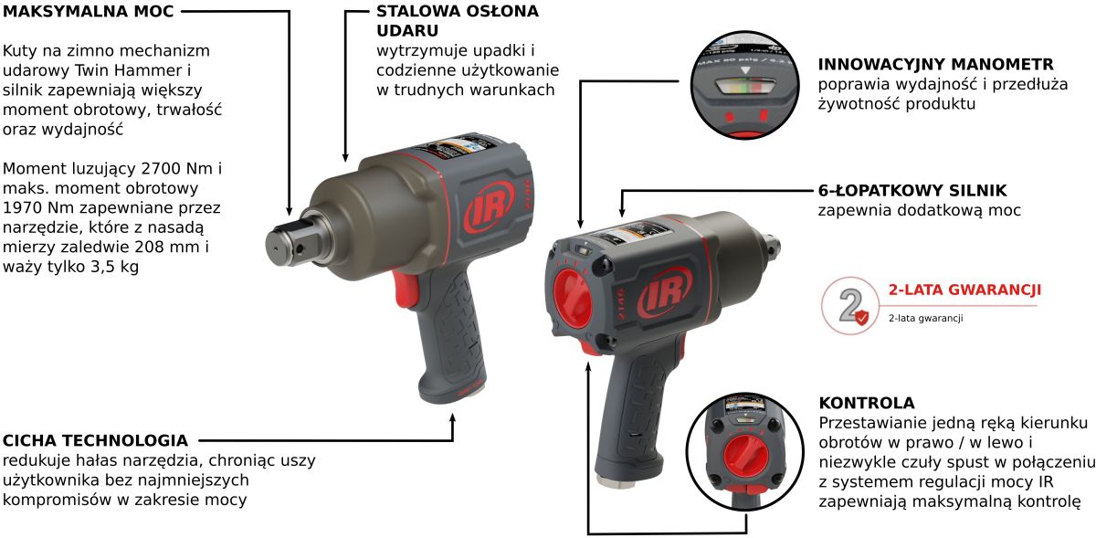Klucz udarowy Ingersoll Rand 2146Q1MAX