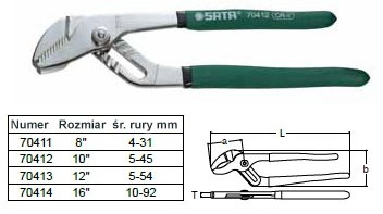 Szczypce nastawne Sata 70420