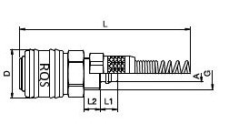 Szybkozłącze do węża 10 mm