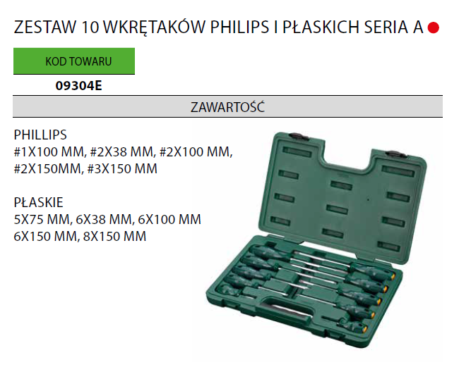 wkrętaki płaskie i krzyżakowe śrubowkręty